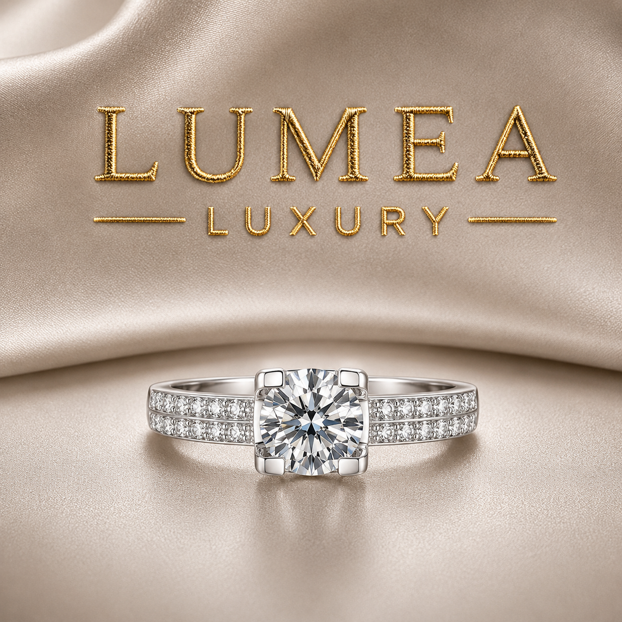 Lumea Pavé Cathedral Solitaire