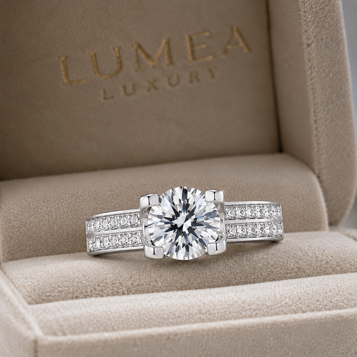 Lumea Pavé Cathedral Solitaire